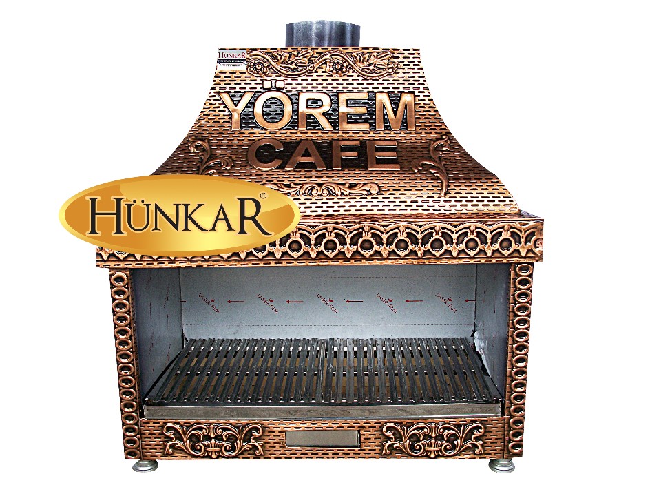 1 Metrelik Izgara özel yazılı, bakır işlemeli 