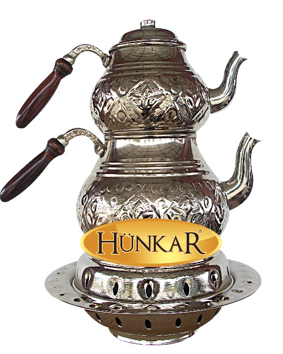 BÜYÜK OSMANLI OCAĞI ÇAY DEMLİĞİ BAKIR İŞLEMELİ - JELLİ