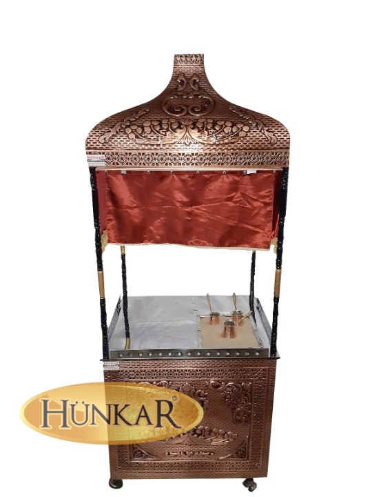 ELEKTRİKLİ KUMDA KAHVE ve KAHVECİ GÜZELİ ARABALI
