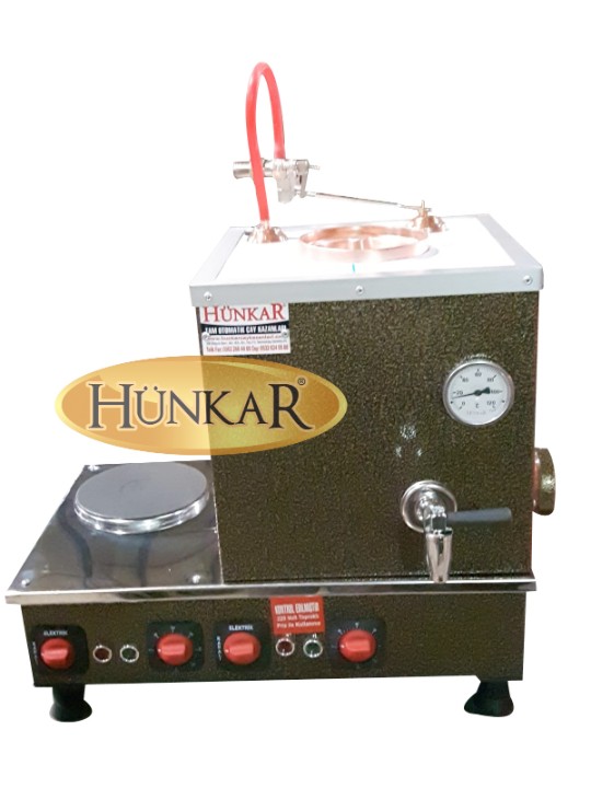 ELEKTRİKLİ ÇAY KAZANI PLEYTLİ TEK DEMLİKLİ SU OTOMATİKLİ YALITIMLI