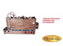 4 Demlikli Üstü Açılır Kazan