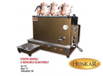 Statik Boyalı 3 Demlikli Kazan