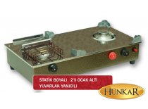 2'li Statik Boyalı Ocak Yuvarlık Yanıcılı