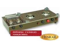 3'lü Statik Boyalı Ocak Yuvarlık Yanıcılı
