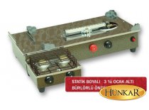 3'lü Statik Boyalı Ocak Bürlörlü Önden