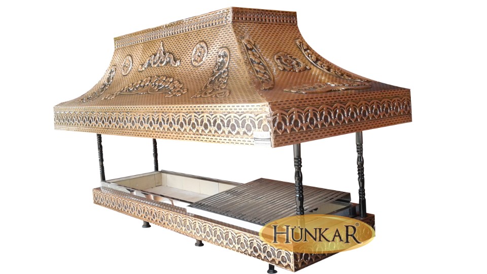 OCAKBAŞI 3 METRE BAKIR İŞLEMELİ ÇİFT CİDARLI YALITIMLI YARIM IZGARALI