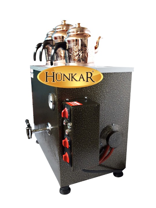 STATİK BOYALI ELEKTRİKLİ  ÜÇ DEMLİKLİ SU OTOMATİKLİ İZALASYONLU ÇAY KAZANI