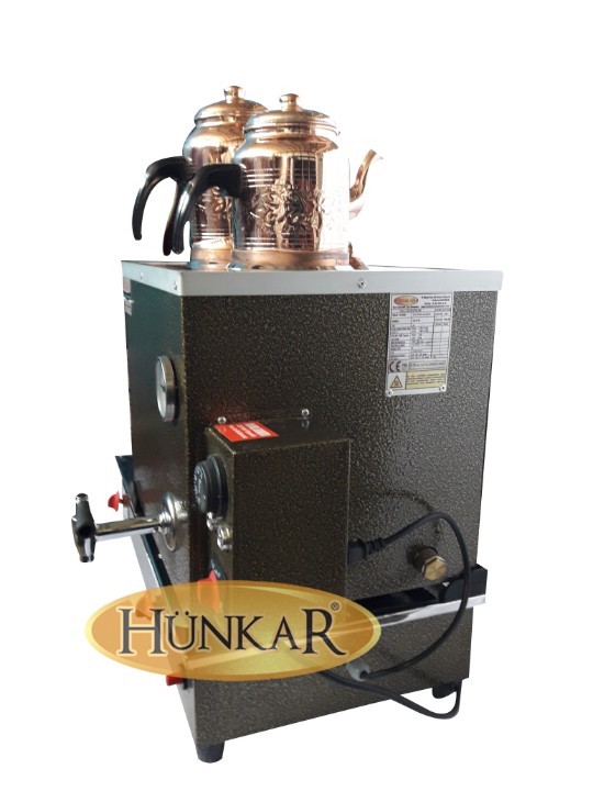 ÇAY KAZANI BOYALI KAPALI 2 DEMLİKLİ ELEKTRİKLİ TÜPLÜ