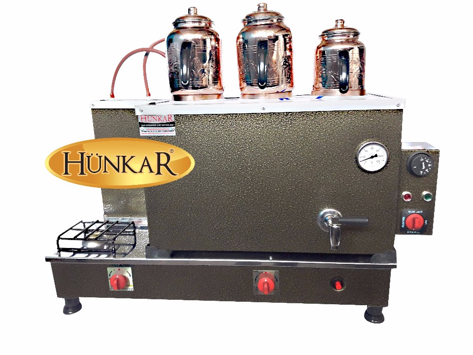 3 DEMLİKLİ STATİK BOYALI ELEKTRİKLİ VE TÜPLÜ EMNİYET VENTİLLİ TERMOKUPURLU DAVLUMBAZLI