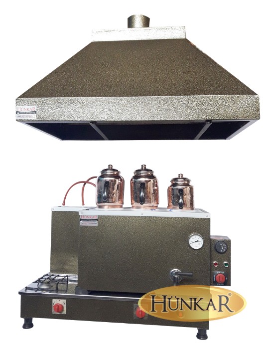 3 DEMLİKLİ STATİK BOYALI ELEKTRİKLİ VE TÜPLÜ EMNİYET VENTİLLİ TERMOKUPURLU DAVLUMBAZLI