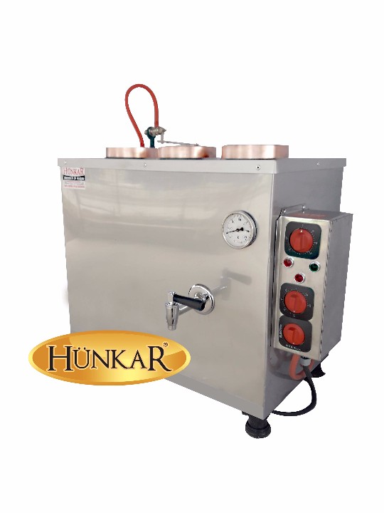 SADE ELEKTRİKLİ 3DEMLİKLİ INOX SU OTOMATİKLİ ÇAY KAZANI