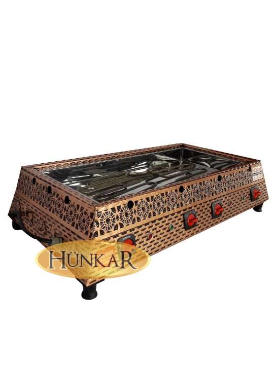 KUMDA KAHVE BAKIR İŞLEME ÇİFT REZİSTANSLI 90x45x22 cm 