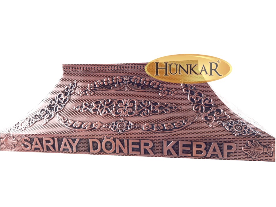 DAVLUMBAZ BAKIR İŞLEMELİ 200x80x50 cm YEMEK TEZGAHI ÜSTÜ
