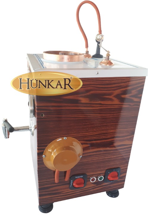 ÇAY KAZANI AHŞAP DESENLİ SADE ELEKTRİKLİ SU OTOMATİKLİ YALITIMLI TEK DEMLİKLİ