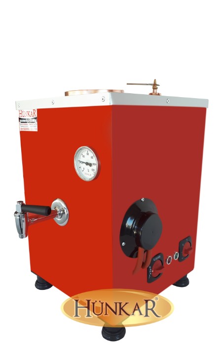 ÇAY KAZANI KIRMIZI DESENLİ SADE ELEKTRİKLİ SU OTOMATİKLİ YALITIMLI TEK DEMLİKLİ