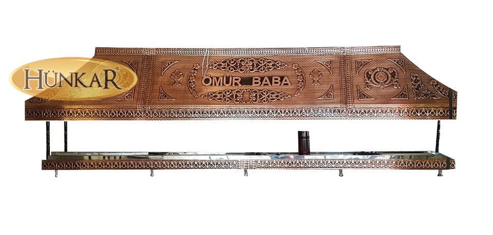 OCAKBAŞI 3 METRE BAKIR İŞLEMELİ ÇİFT CİDARLI YALITIMLI YARIM IZGARALI