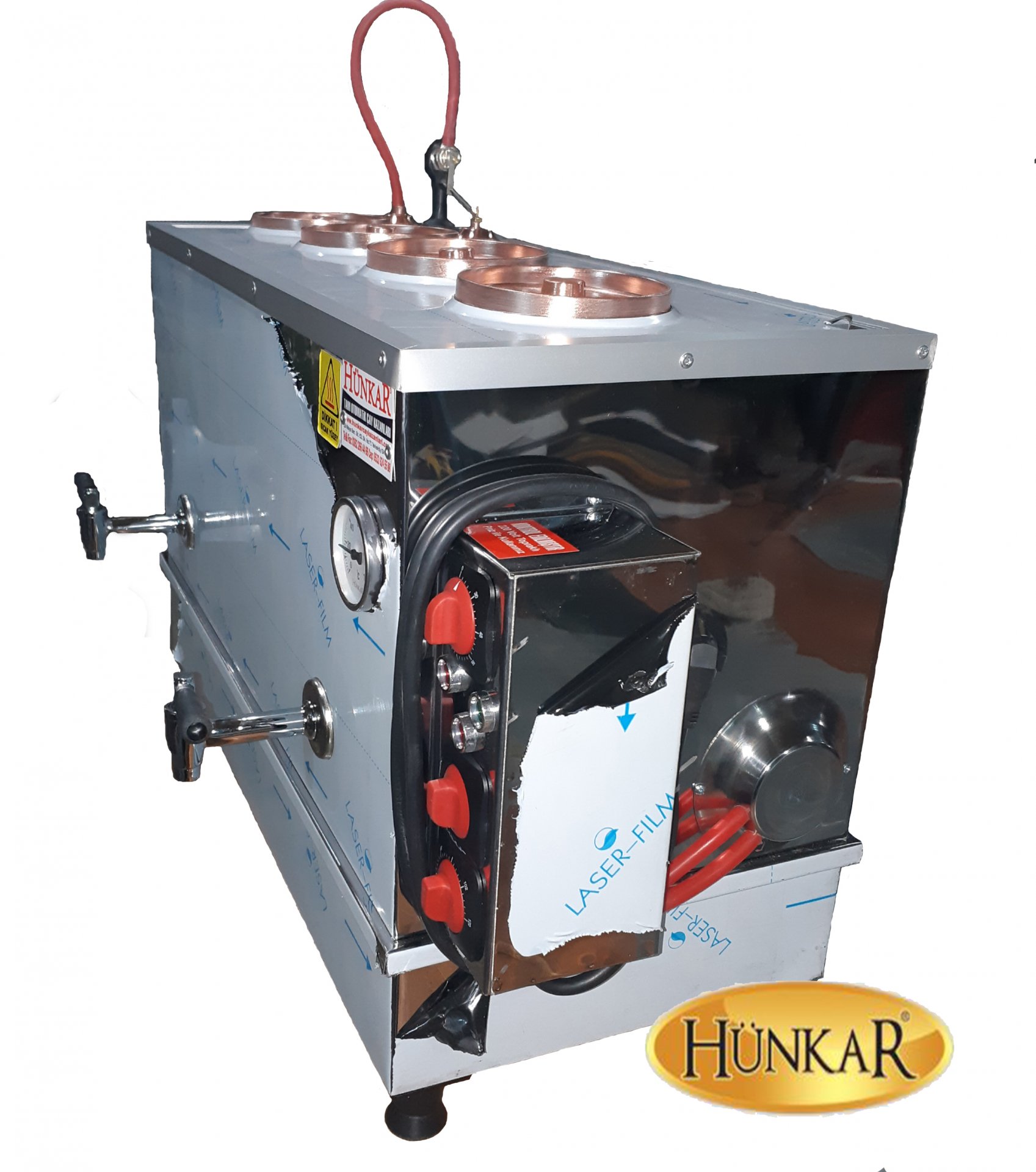4'LÜ İÇ BAKIR DIŞ İNOKS KROM ELEKTRİKLİ ÇAY KAZANI