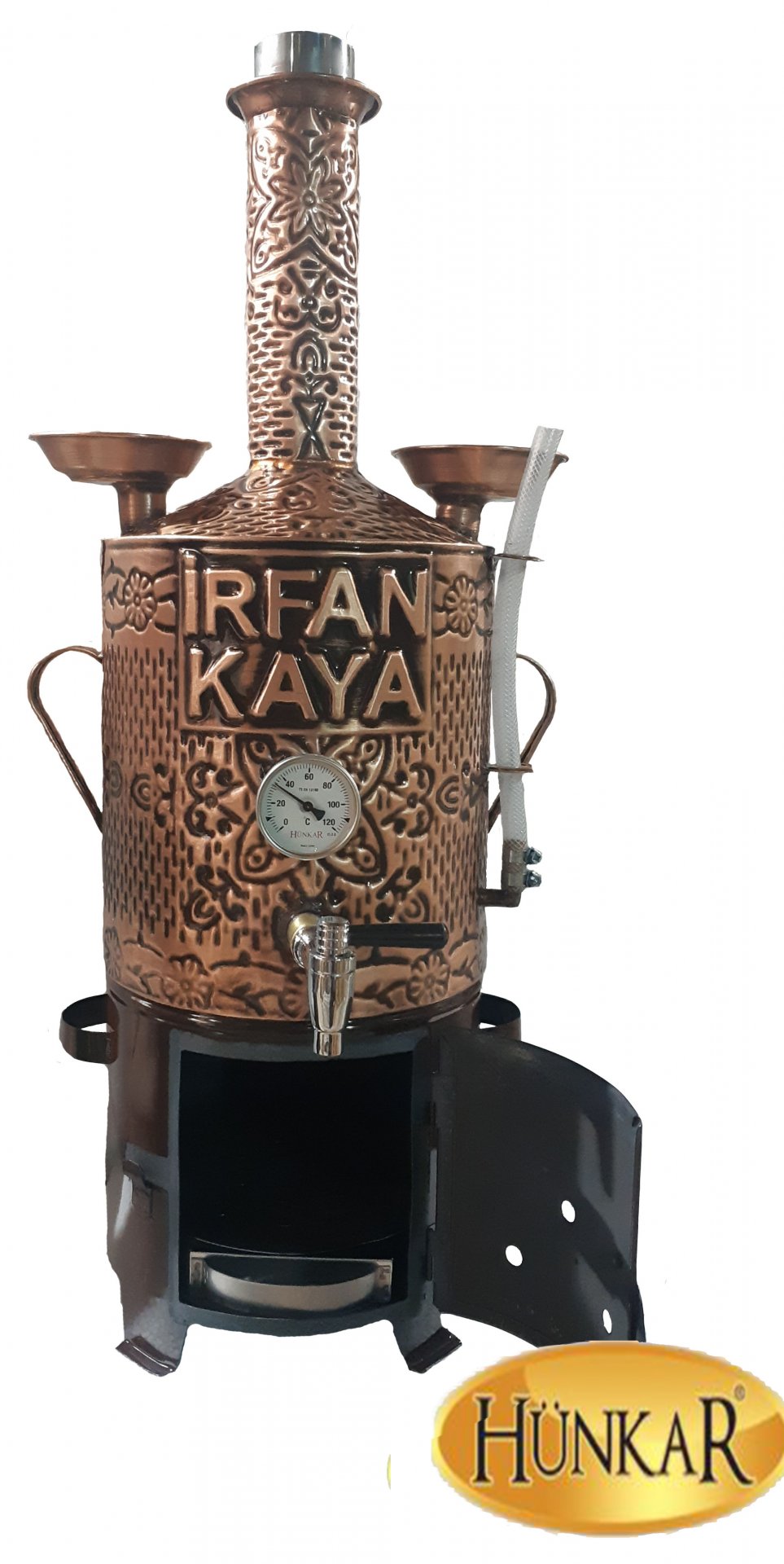16 LİTRELİK İSİM BASKILI BAKIR SEMAVER  