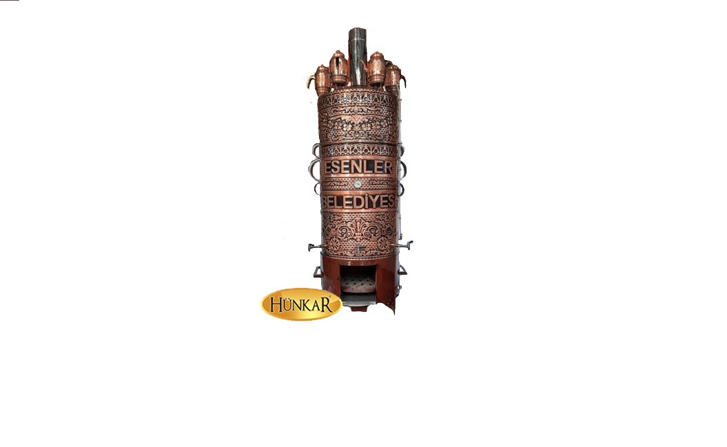 bakır 500 litre odunlu kömürlü semaver 