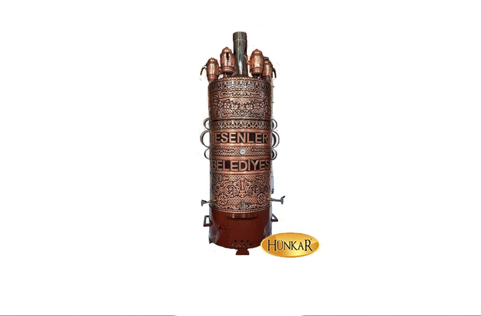 bakır 500 litre odunlu kömürlü semaver 