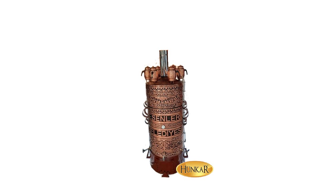 bakır 500 litre odunlu kömürlü semaver 