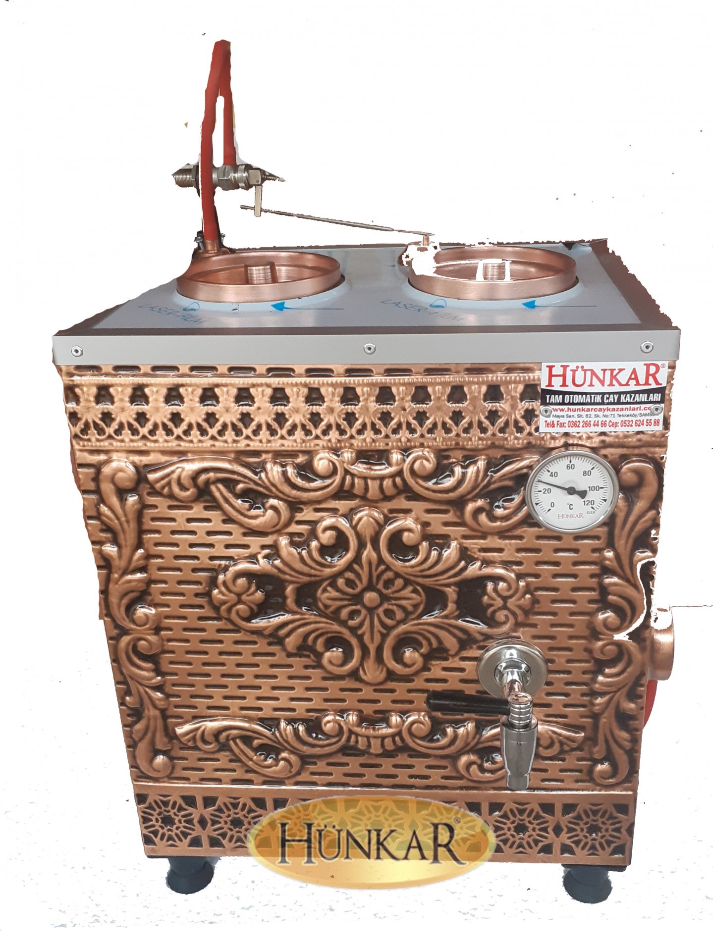 2'Lİ YENİ DESENLİ İÇ DIŞ BAKIR ELEKTRİKLİ ÇAY KAZANI