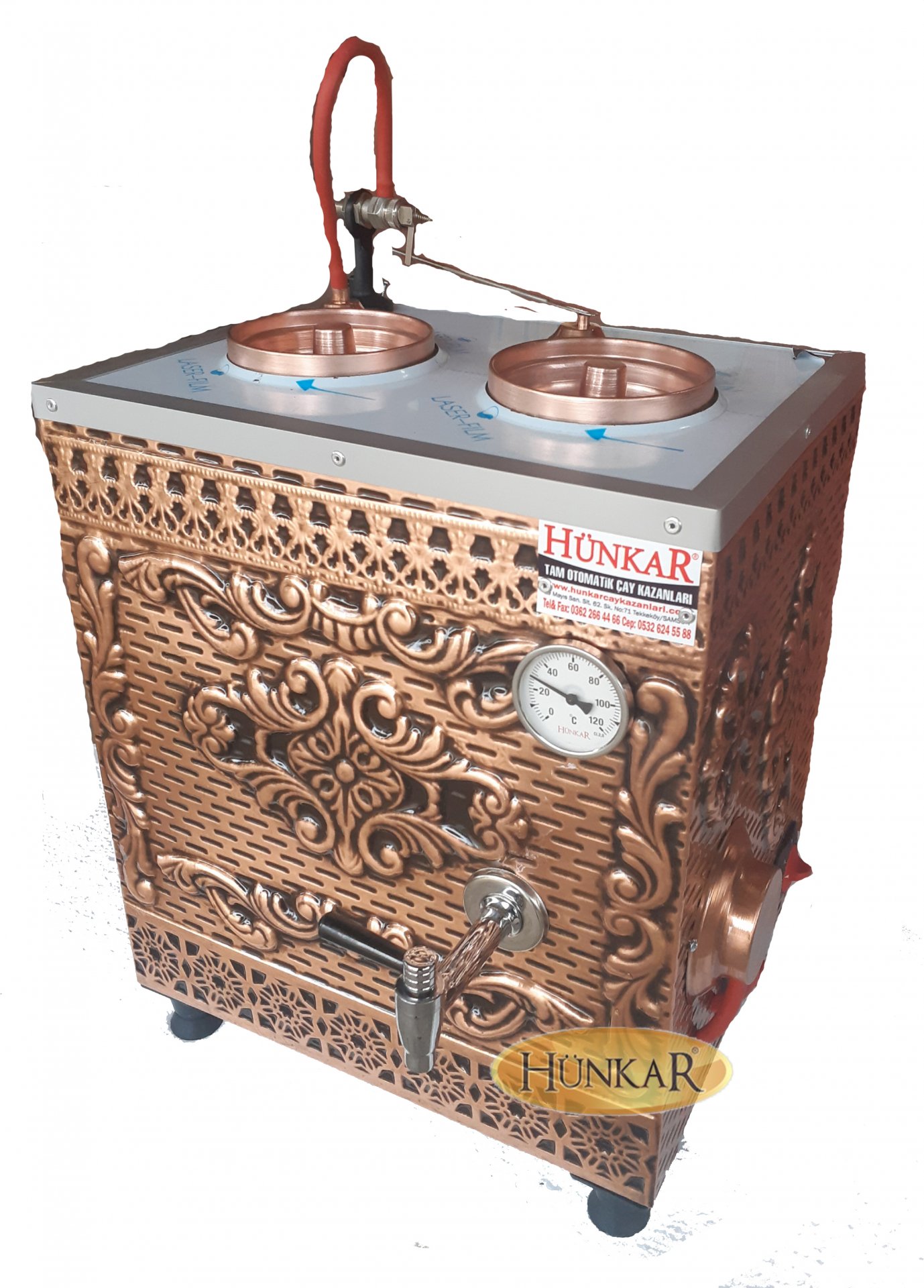 2'Lİ YENİ DESENLİ İÇ DIŞ BAKIR ELEKTRİKLİ ÇAY KAZANI