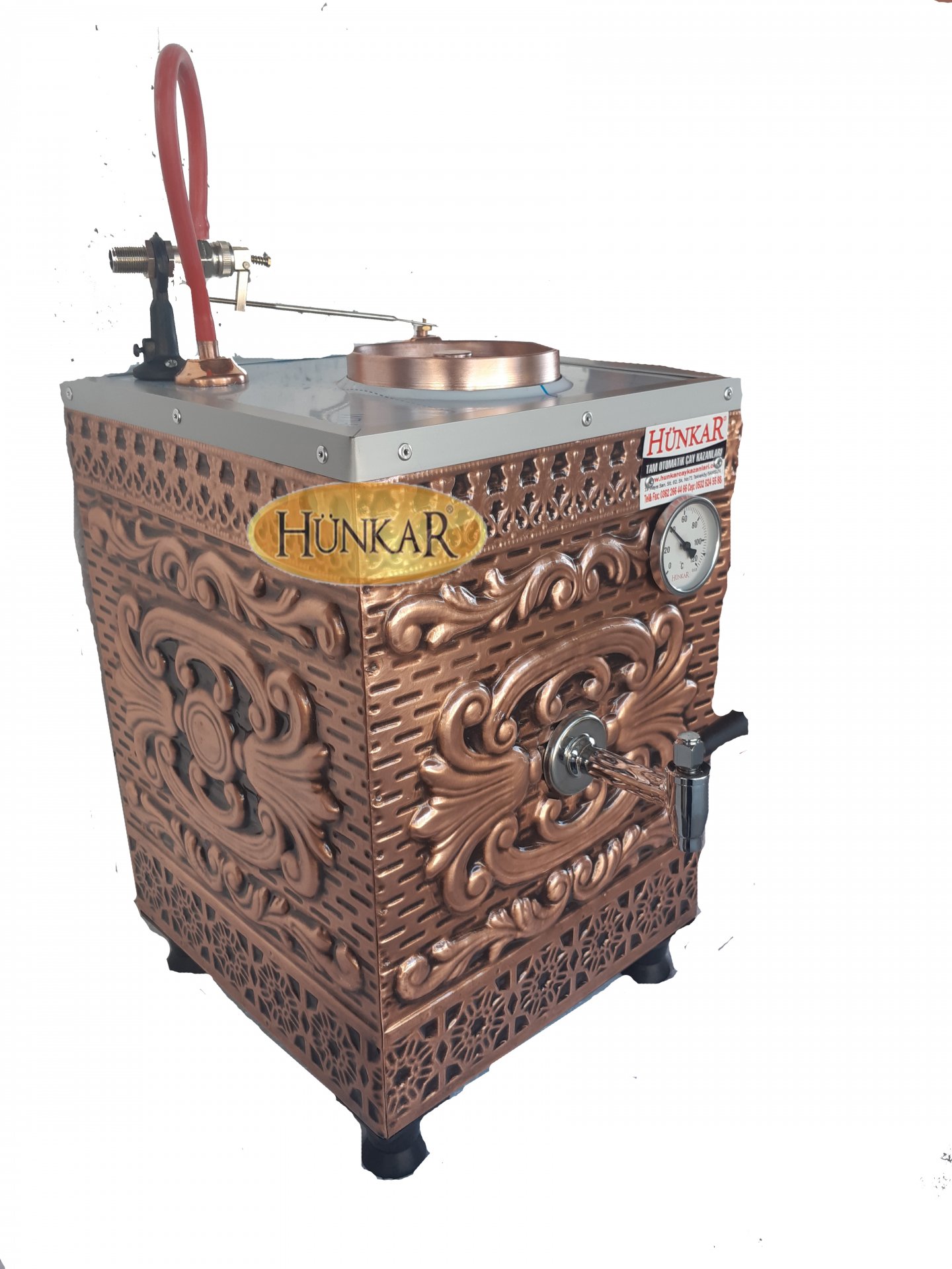 1 DEMLİKLİ İÇ DIŞ BAKIR ELEKTRİKLİ ÇAY KAZANI