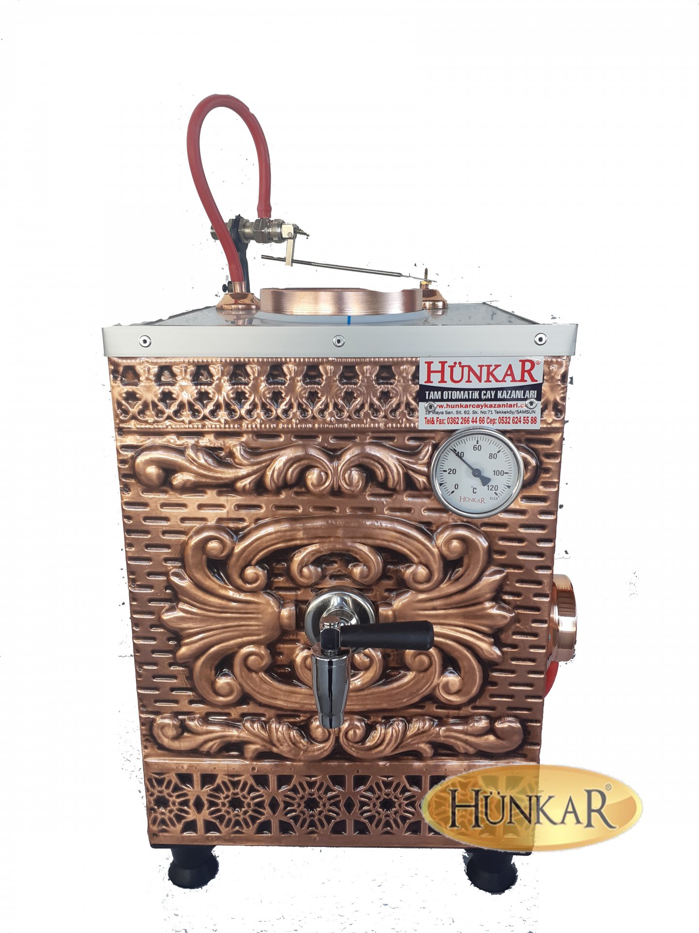 1 DEMLİKLİ İÇ DIŞ BAKIR ELEKTRİKLİ ÇAY KAZANI