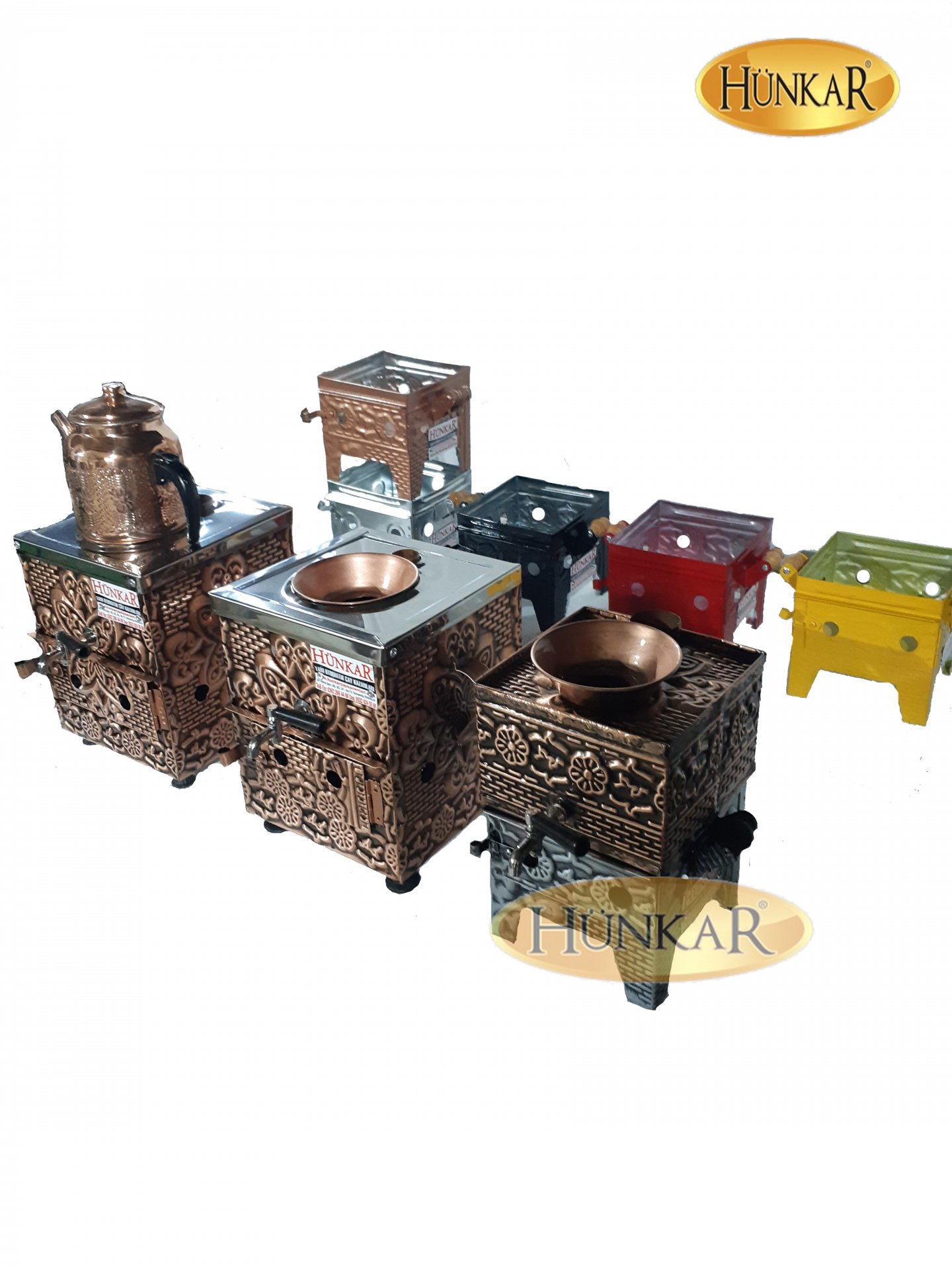KÖMÜRLÜ - JELLİ YALITIMLI 3 LİTRE BAKIR SEMAVER 