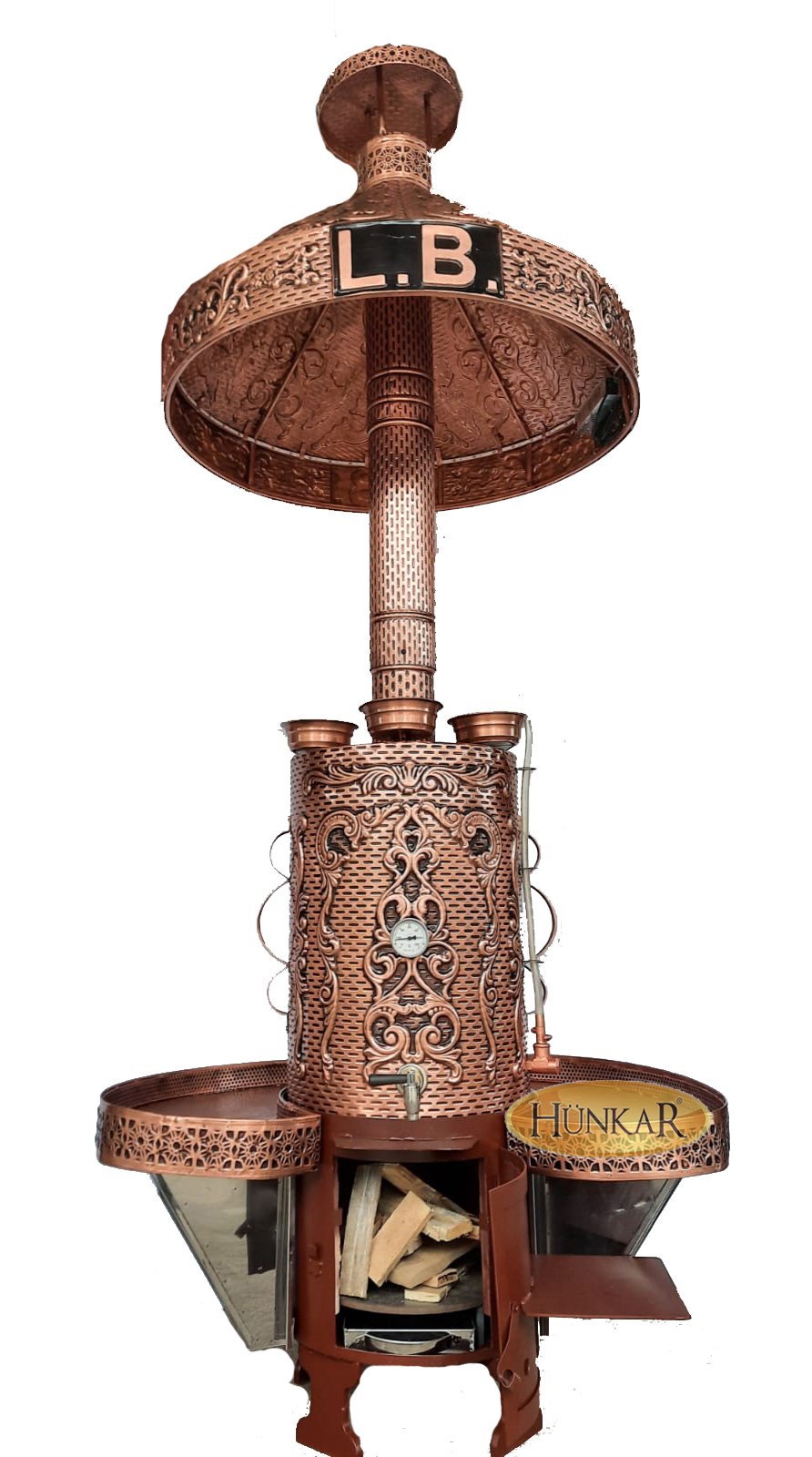ODUNLU KÖMÜRLÜ YALITIMLI 60 LİTRELİK SEMAVER