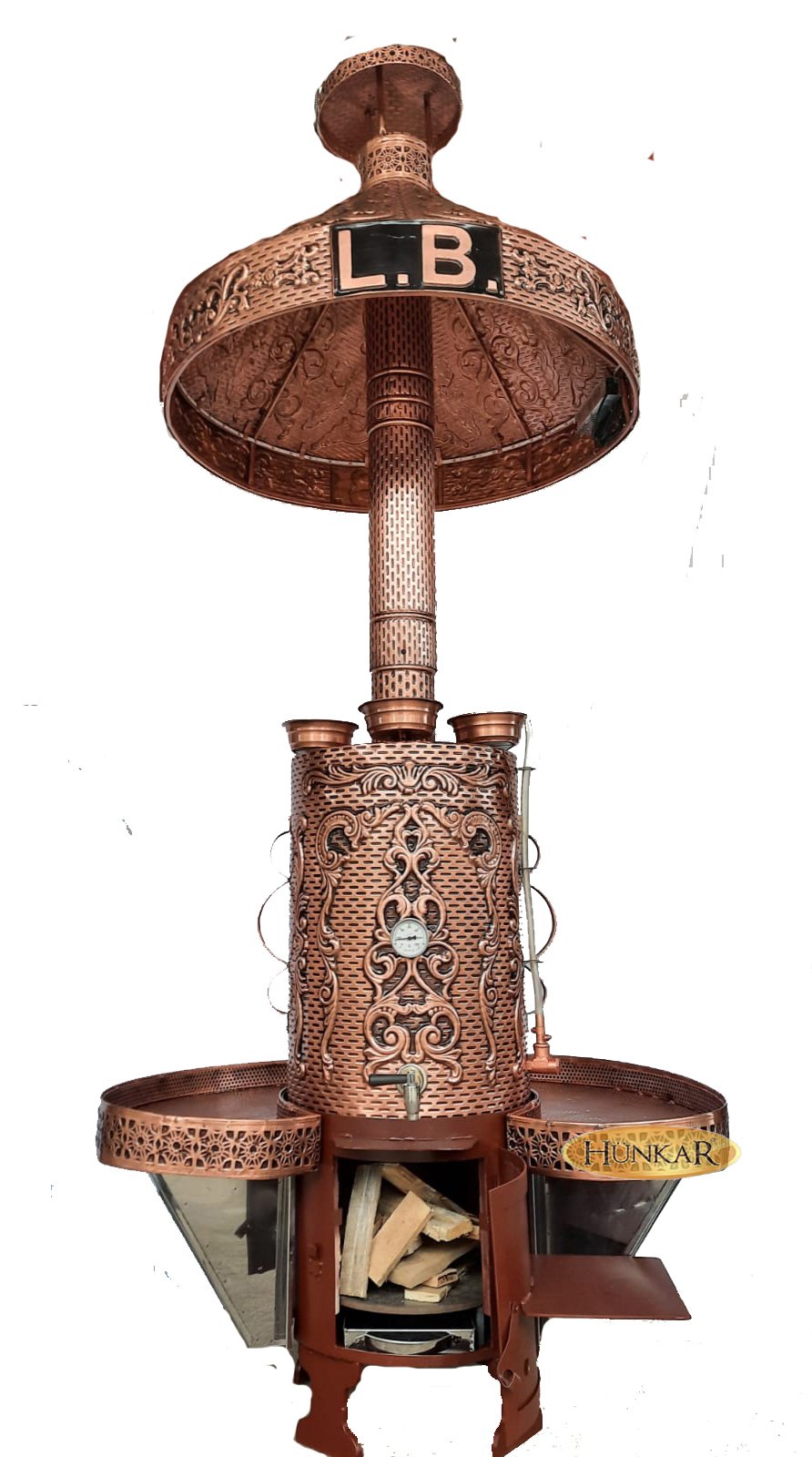 ODUNLU KÖMÜRLÜ YALITIMLI 60 LİTRELİK SEMAVER