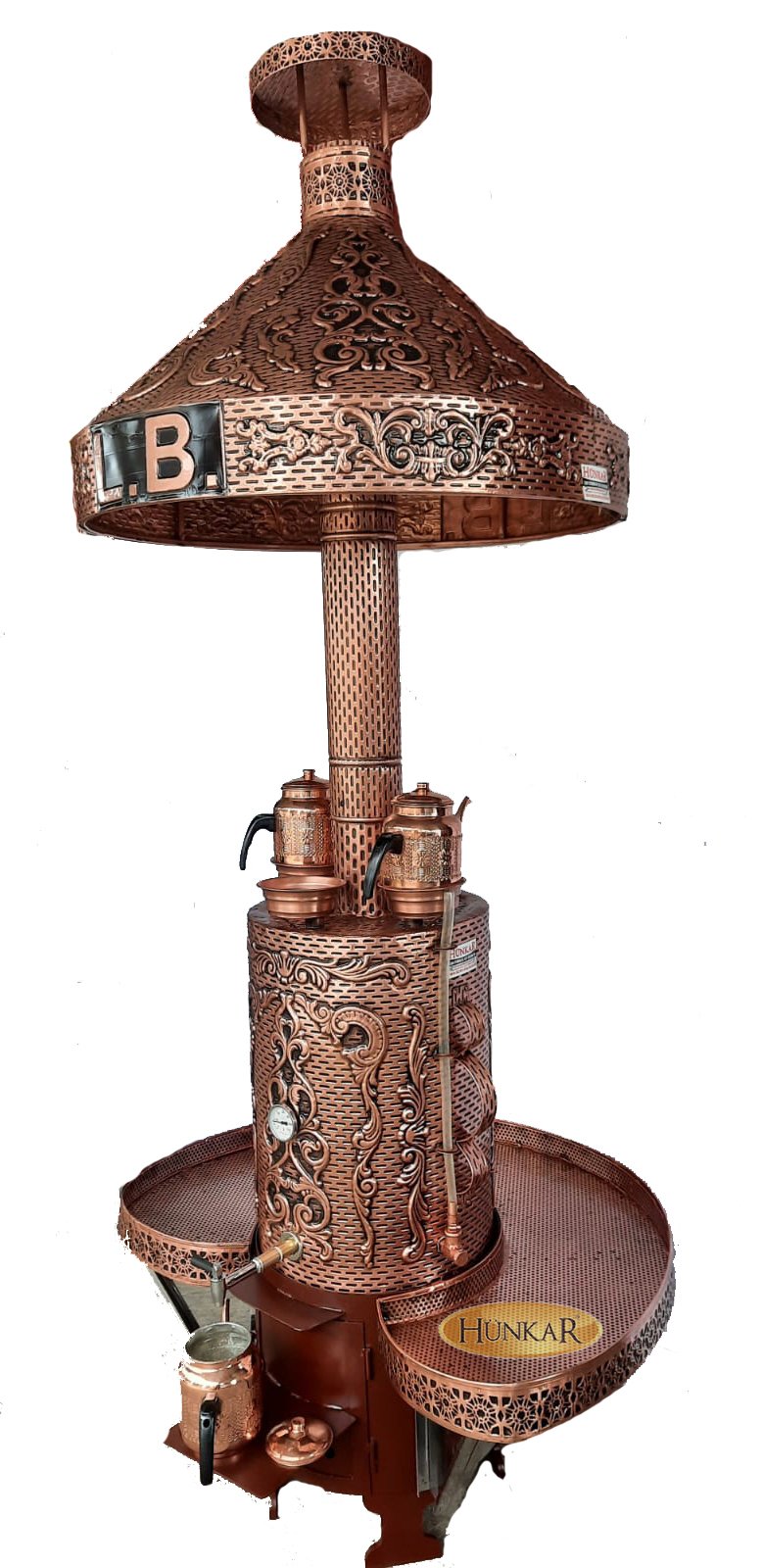 ODUNLU KÖMÜRLÜ YALITIMLI 60 LİTRELİK SEMAVER