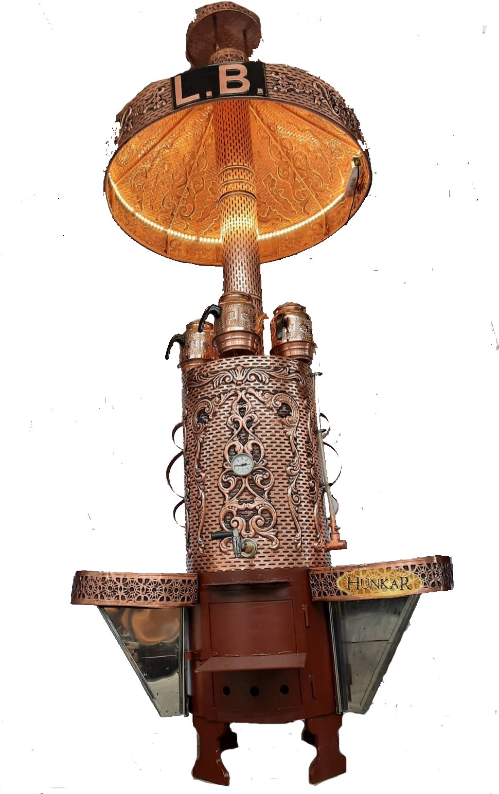 ODUNLU KÖMÜRLÜ YALITIMLI 60 LİTRELİK SEMAVER