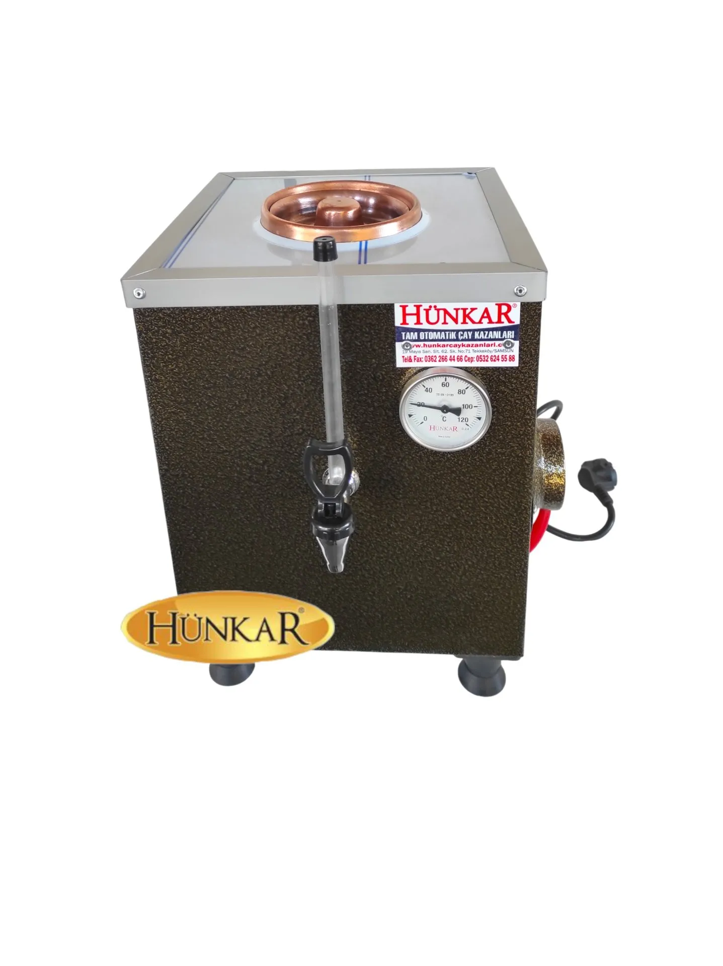 10 LİTRE STATİK FIRIN BOYALI SADE ELEKTRİKLİ BAKIR ÇAY KAZANI