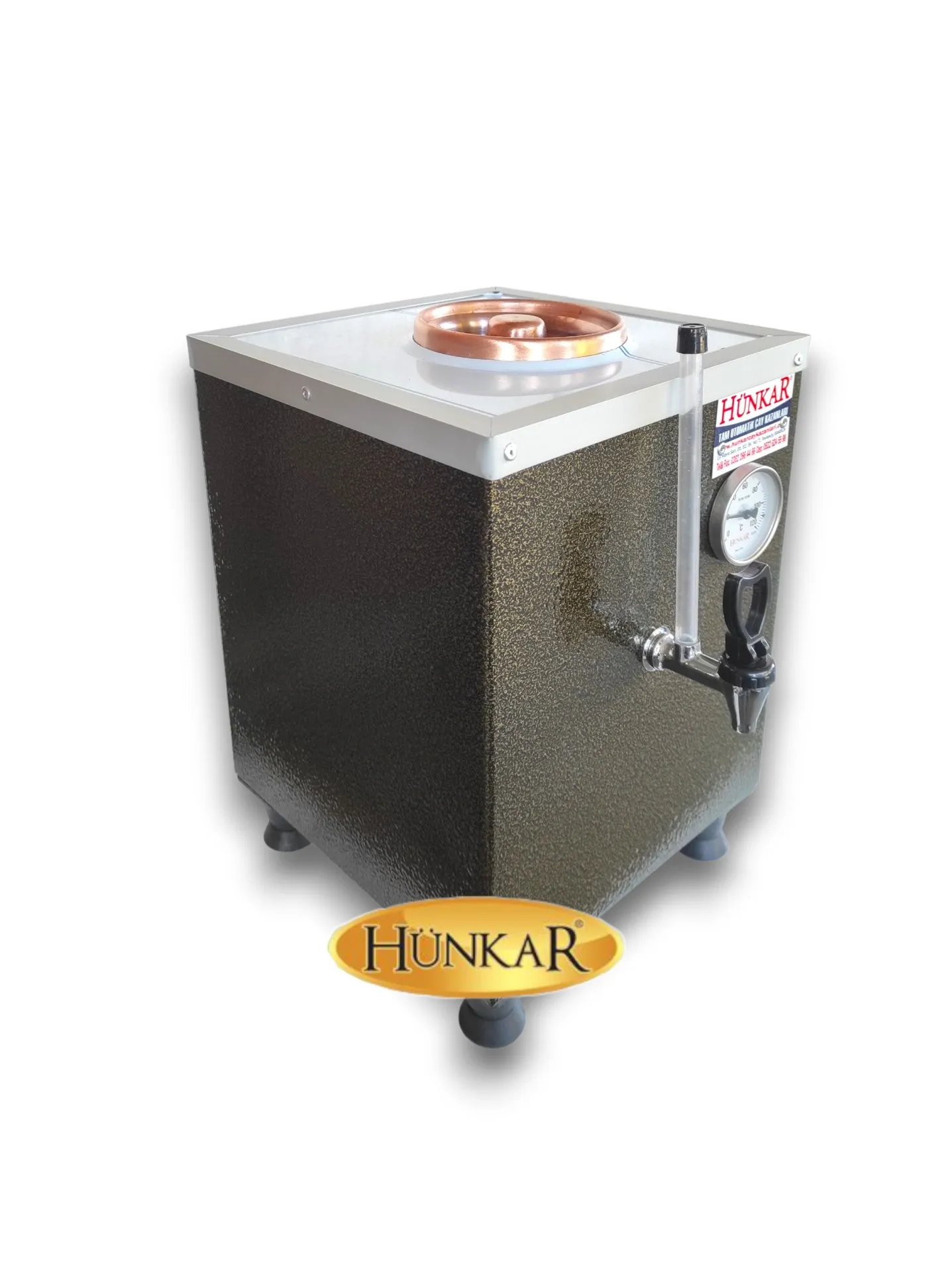 10 LİTRE STATİK FIRIN BOYALI SADE ELEKTRİKLİ BAKIR ÇAY KAZANI