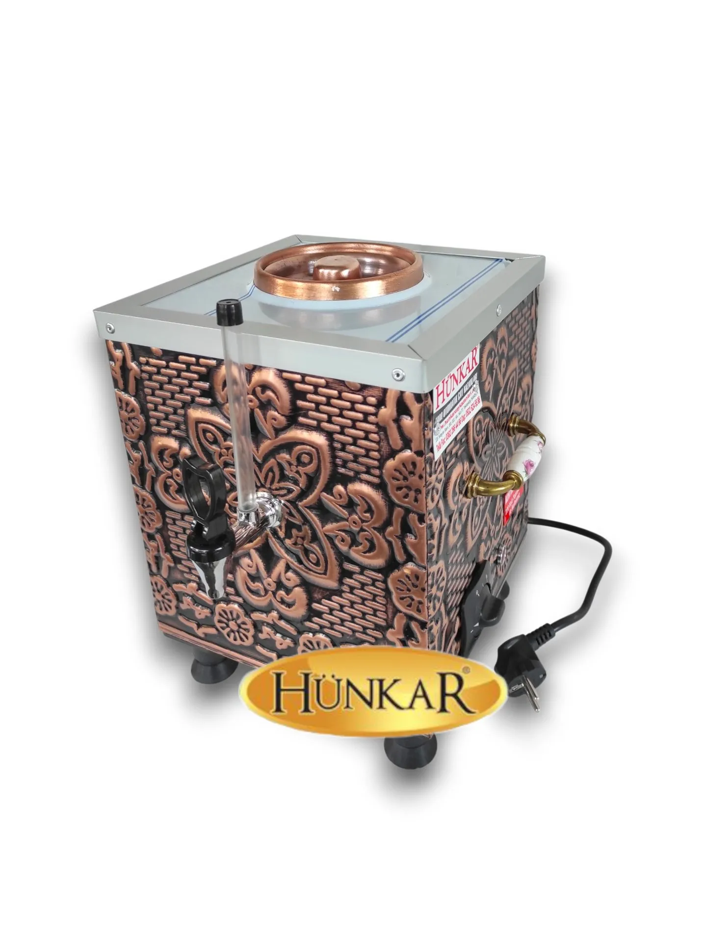 6 LİTRE İÇİ DIŞI BAKIR YALITIMLI MİNİ ÇAY KAZANI & ÇAYMATİK