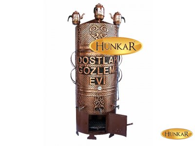 500 Litrelik Sobası Ateş Tuğlalı Odunlu Kömürlü