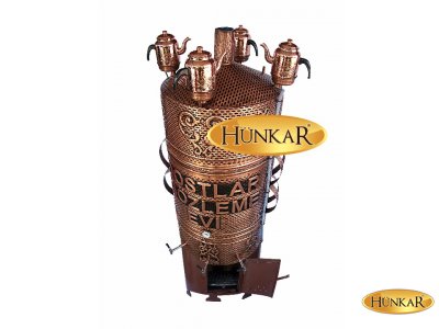 500 Litrelik Sobası Ateş Tuğlalı Odunlu Kömürlü