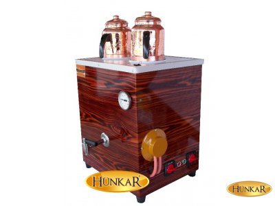 2 Demlikli İzalasyonlu Ahşap Çelik Boyalıı Su Otomatikli 