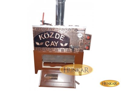 BAKIR ELEKTRİKLİ 3 DEMLİKLİ 40 LİTRELİK SOBASI ATEŞ TUĞLALI YALITIMLI VE İZALASYONLU SU OTOMATİKLİ ÇAY KAZANI