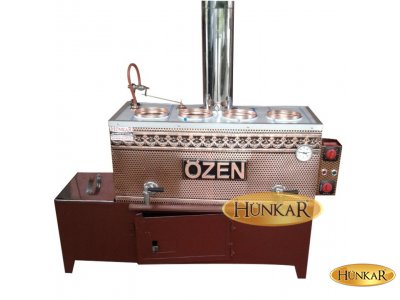 60 LİTRELİK BAKIR SEMAVER 4 DEMLİKLİ ODUNLU-KÖMÜRLÜ-ELEKTRİKLİ BAKIR İŞLEMELİ KUMDA KAHVELİ TUĞLALI UYUTMALI SU OTOMATİKLİ ÇAY KAZANI