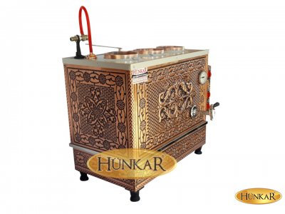 BAKIR ÇAY KAZANI SADE ELEKTRİKLİ 3'LÜ İZOLASYONLU SU OTOMATİKLİ ÇİFT REZİSTANSLI