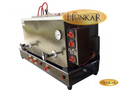 ÇAY KAZANI 4 DEMLİKLİ STATİK BOYALI ELEKTRİKLİ VE TÜPLÜ EMNİYET VENTİLLİ TERMOKUPURLU 