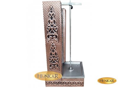 DÖNER TEZGAHI BAKIR İŞLEME VERNİKLİ ESKİTMELİ - YENİ DESEN