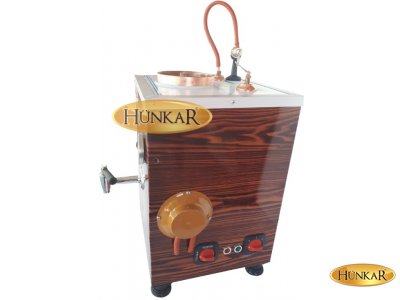 ÇAY KAZANI AHŞAP DESENLİ SADE ELEKTRİKLİ SU OTOMATİKLİ YALITIMLI TEK DEMLİKLİ