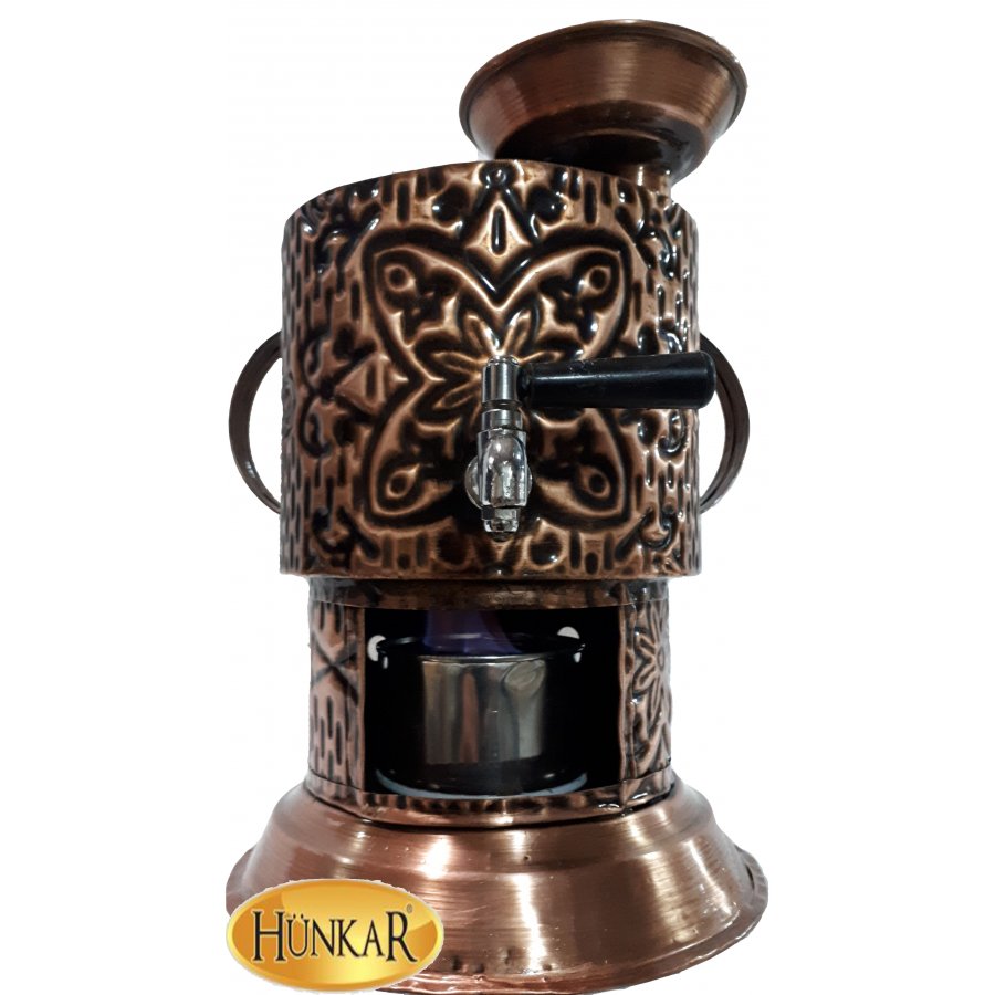 JELLİ KÖMÜRLÜ YUVARLAK 3 VE 5 LİTRELİK BAKIR SEMAVER