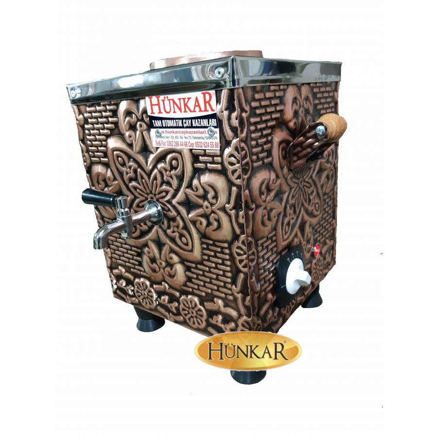 6 LİTRELİK ELEKTRİKLİ YALITIMLI MİNİ BAKIR SEMAVER- ÇAYMATİK