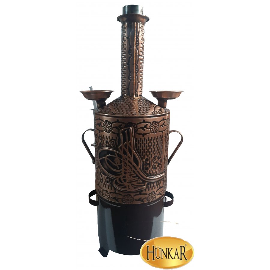 16 LİTRELİK İSİM BASKILI BAKIR SEMAVER  