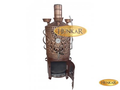 SEMAVER SOBASI TUĞLASIZ ODUNLU 30 LİTRE VERNİKLİ ve ESKİTMELİ ISI GÖSTERGELİ SU GÖSTERGELİ